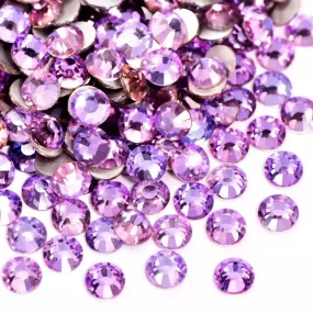 Air violet glass rhinestones