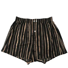 Anonymous Ism Stripe Bleached Print Boxers Black