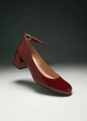 Antoine Onix Burgundy Leather Pumps