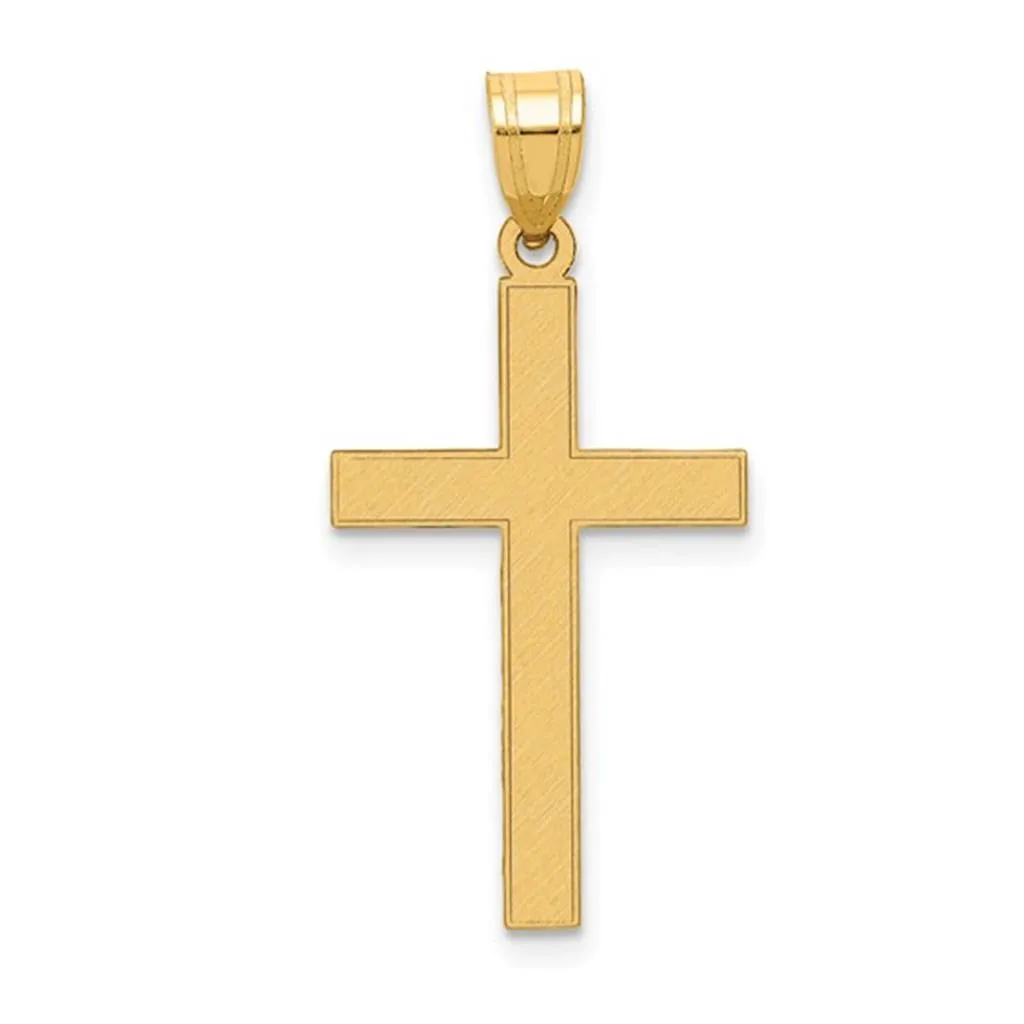 Aura by Martin Binder Gold Florentien Satin Cross Necklace