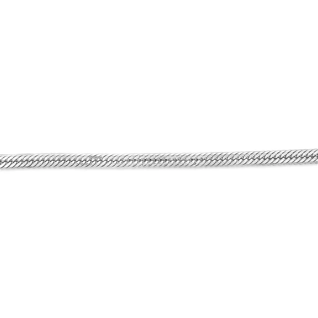 Aura by Martin Binder Platinum 5.8mm 12 Cut Link Chain Bracelet