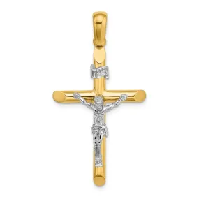 Aura by Martin Binder Two-Tone Gold Crucifix Cross Necklace