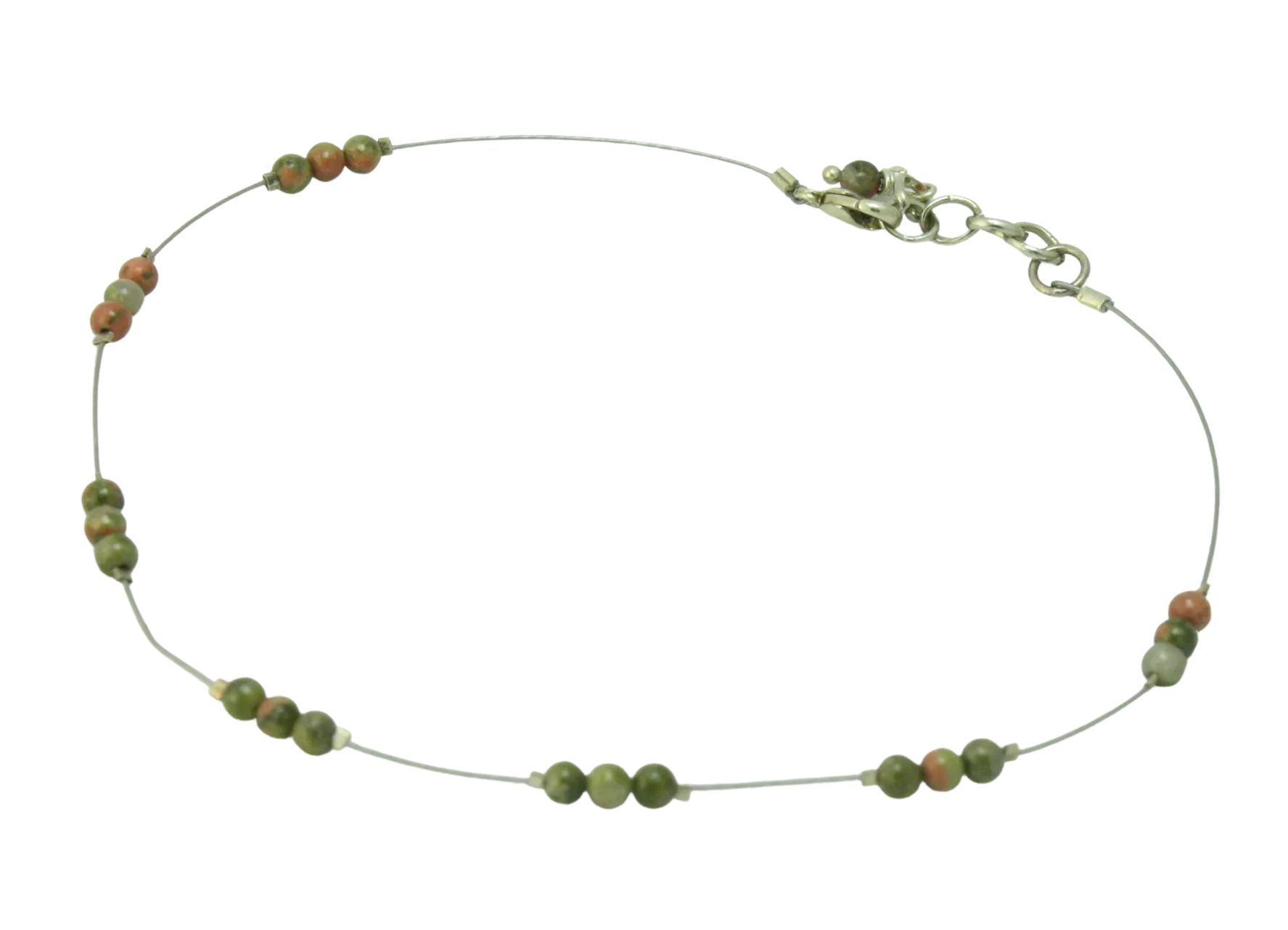 Beach Gemstone Anklet in Assorted Gemstones