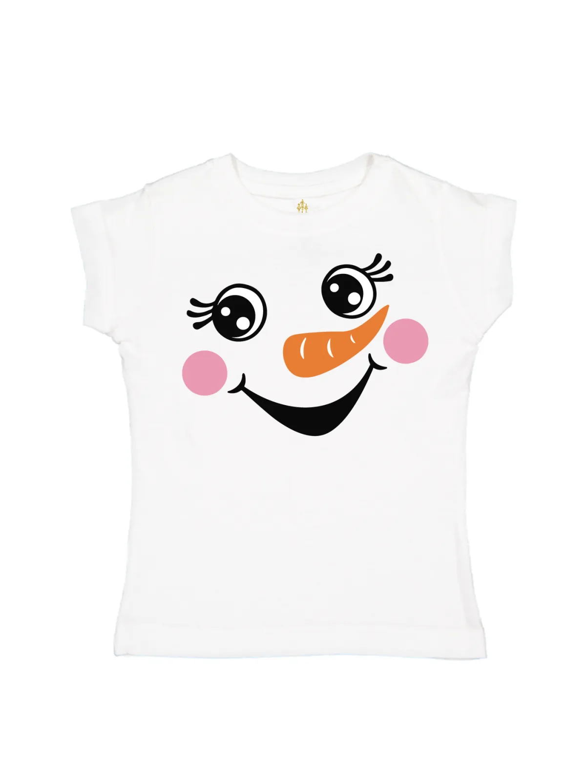 Blushing Snow-woman Kids Shirt