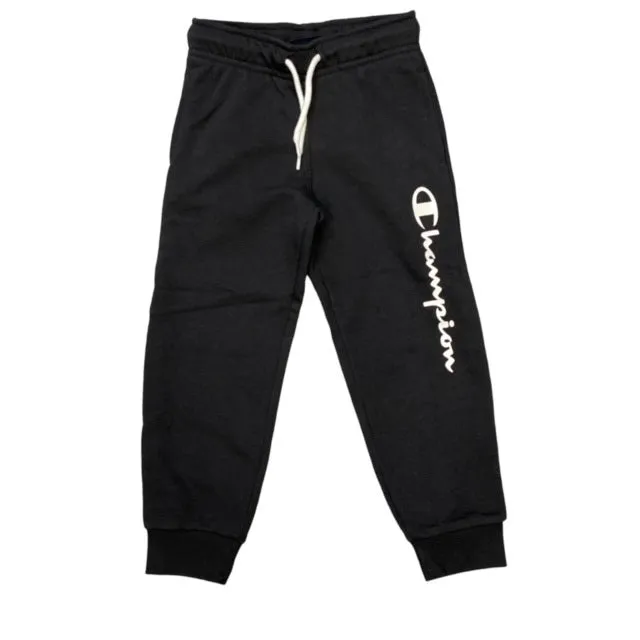 Champion Junior brushed fleece trousers with ankle cuff 305906 KK001 NBK black