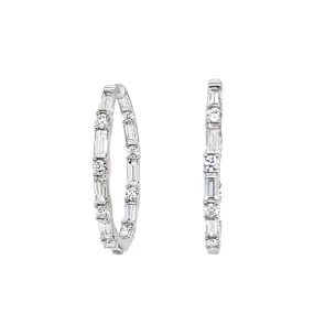 Clara by Martin Binder Alternating Cut Diamond Hoop Earrings (2.07 ct. tw.)