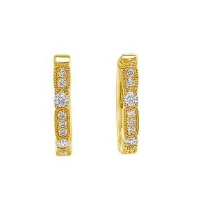 Clara by Martin Binder Huggie Hoop Diamond Earrings (0.19 ct. tw.)