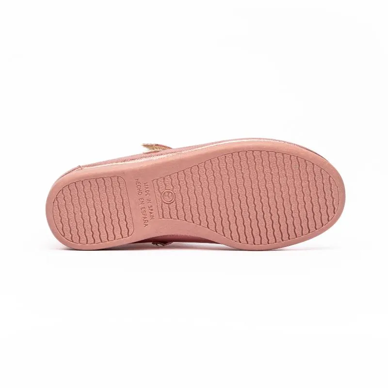 Classic Shimmer Mary Janes in Pink