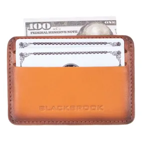 Cole Card Holder Wallet, Burnished Tan