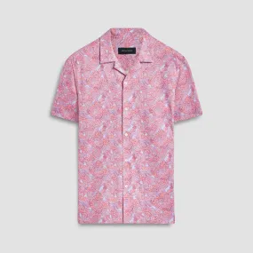 Cole Leaf Print OoohCotton Camp Shirt