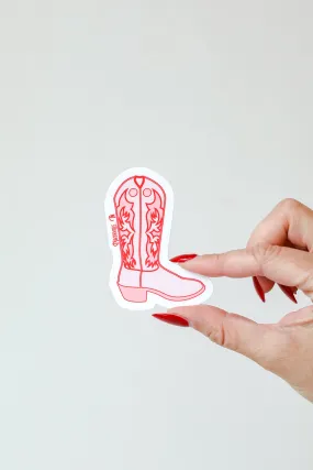 Cowgirl Boot Sticker