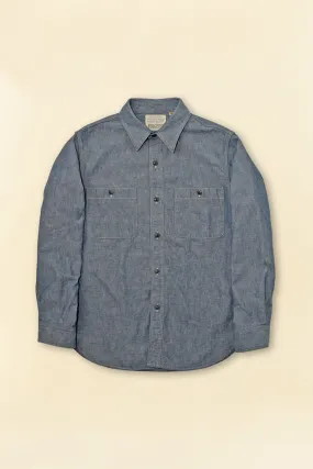 Fullcount Heavy Duty Chambray Shirt - Indigo Blue