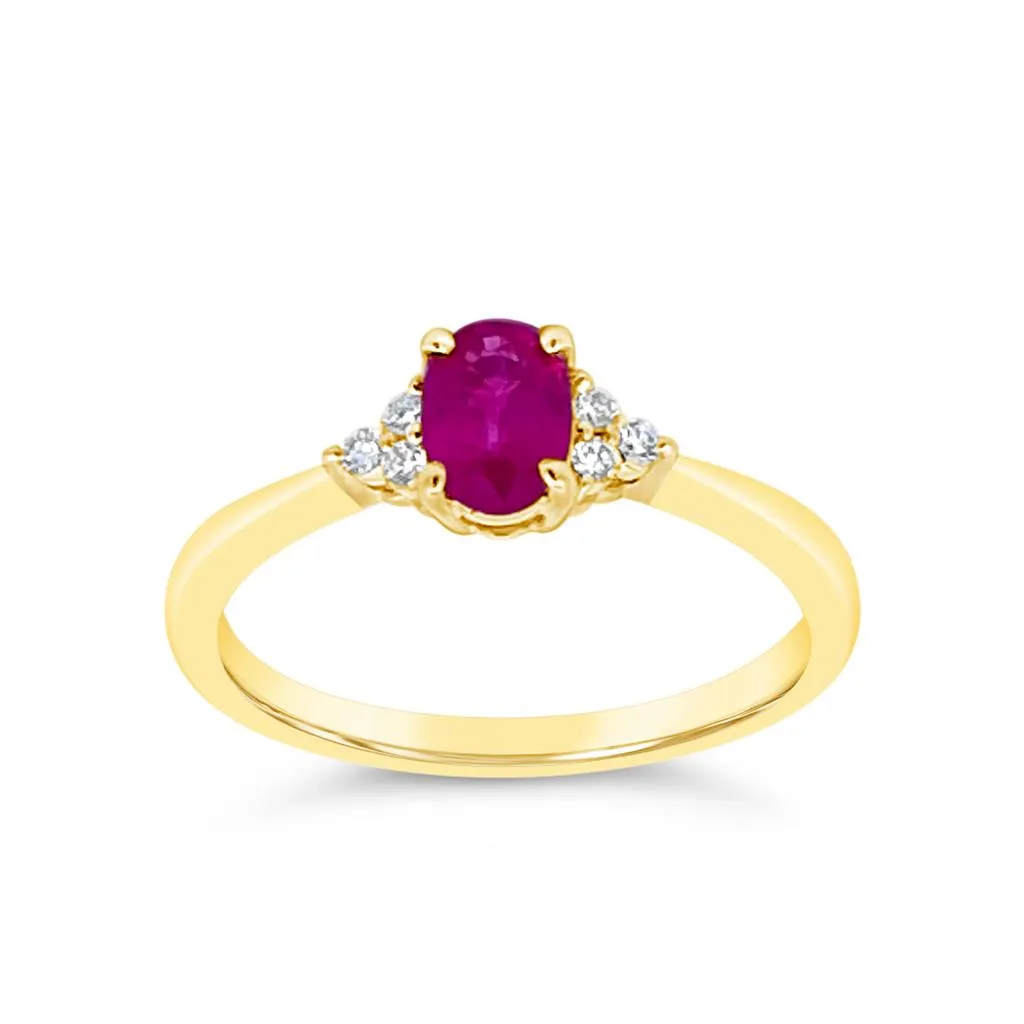 Irisa by Martin Binder Ruby & Diamond Accent Ring