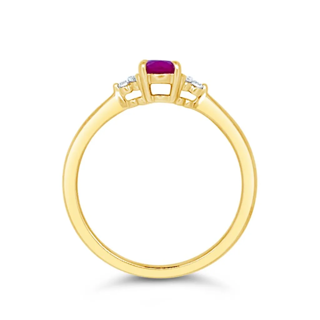 Irisa by Martin Binder Ruby & Diamond Accent Ring