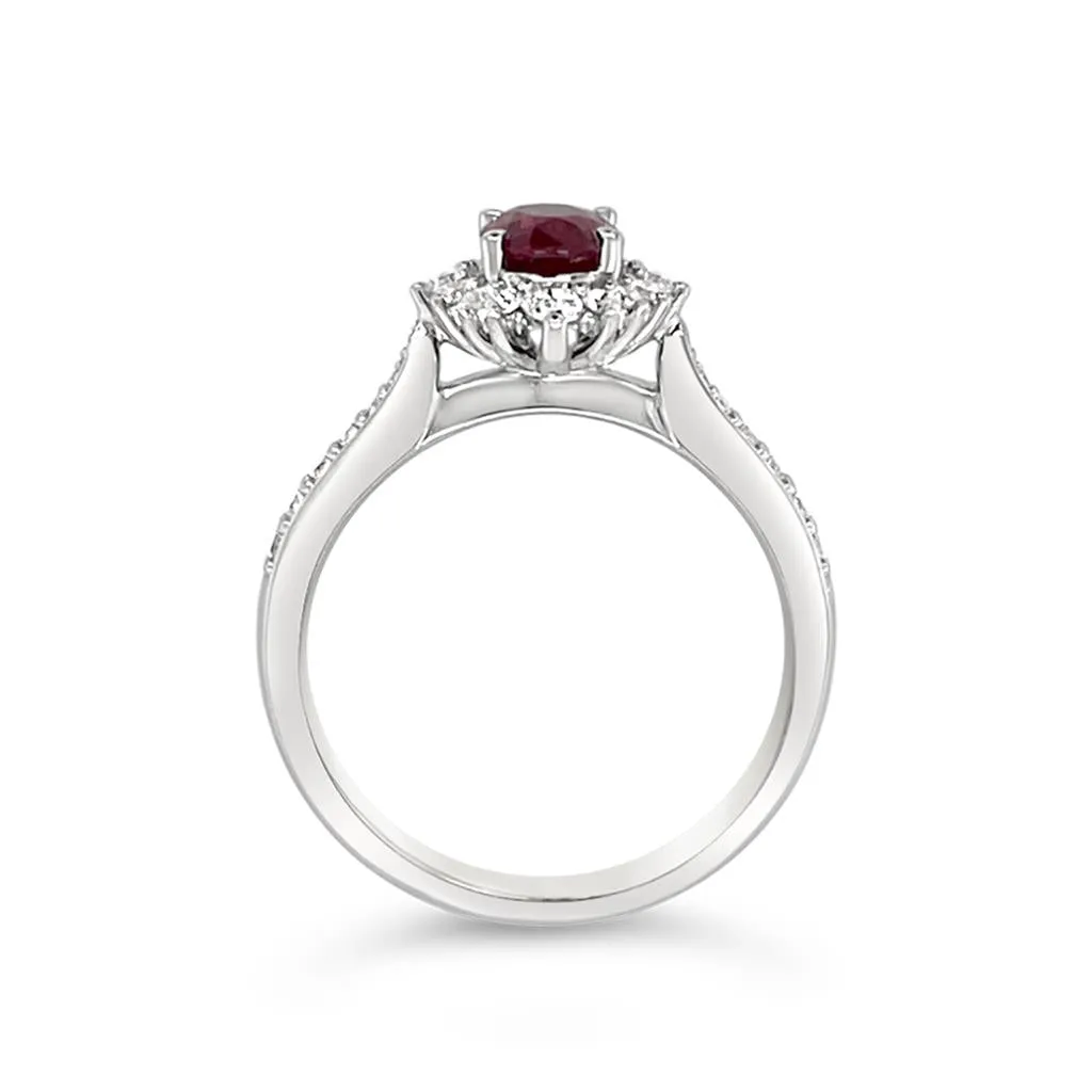 Irisa by Martin Binder Ruby & Diamond Ring