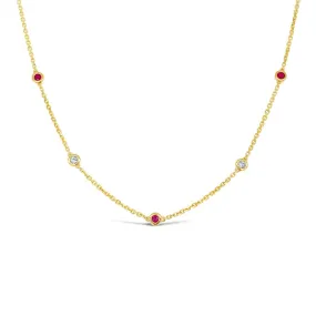 Irisa by Martin Binder Ruby Gemstone By-The-Yard Necklace