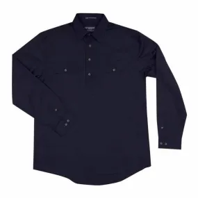 Just Country Cameron 1/2 Button Shirt Men's Navy