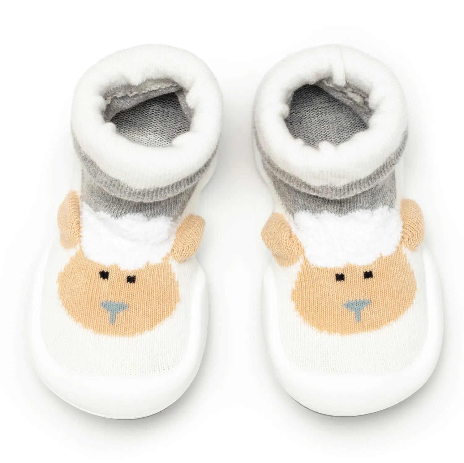 Komuello Baby Shoes - Little Lamb - Heather Grey