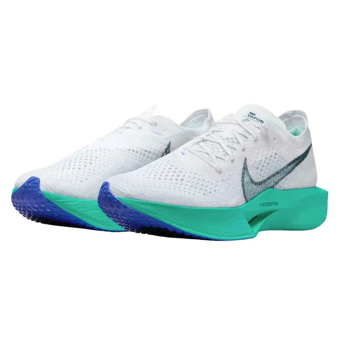 Mens Nike ZoomX Vaporfly Next% 3 - White / Deep Jungle / Jade Ice