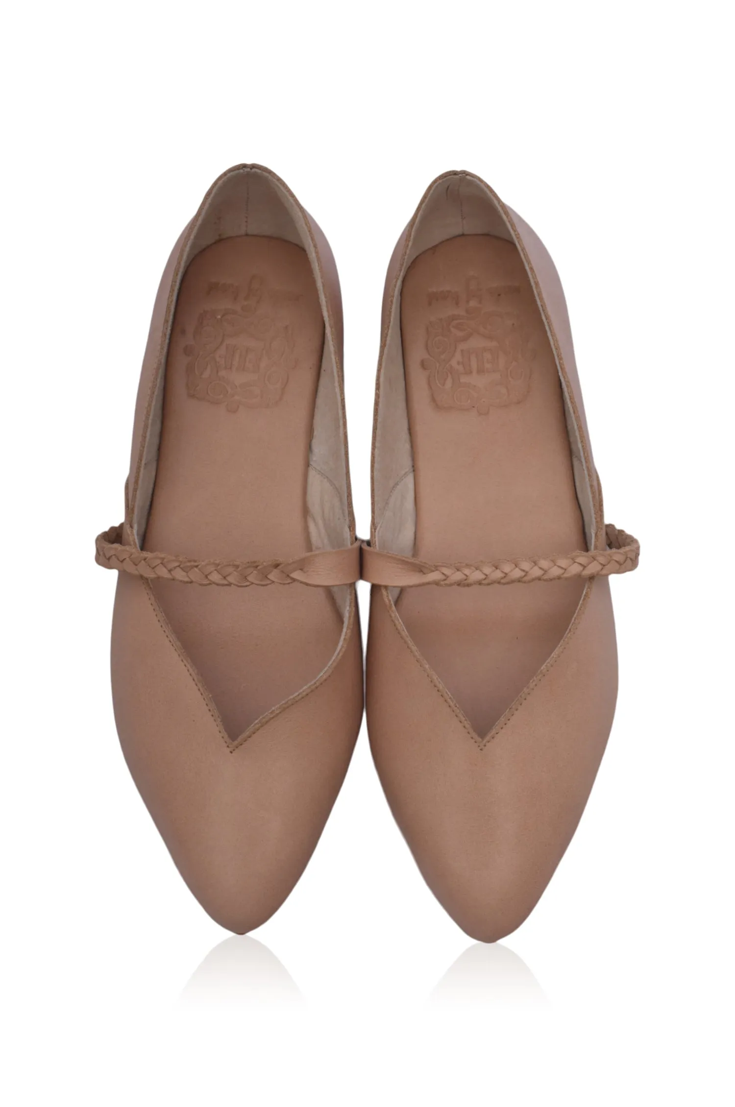 New Love Leather Ballet Flats (Sz. 7 & 9)