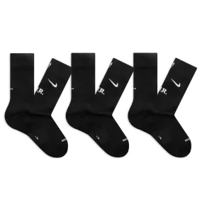 Nike x NOCTA Crew Socks (3 Pairs) - Black/White