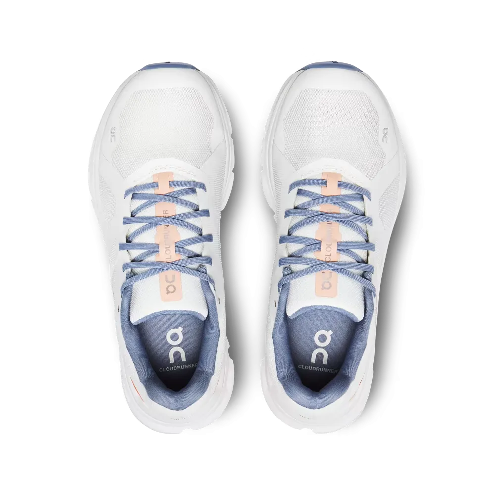 On Running Men's Cloudrunner Wide Shoes - Undyed White / Flame