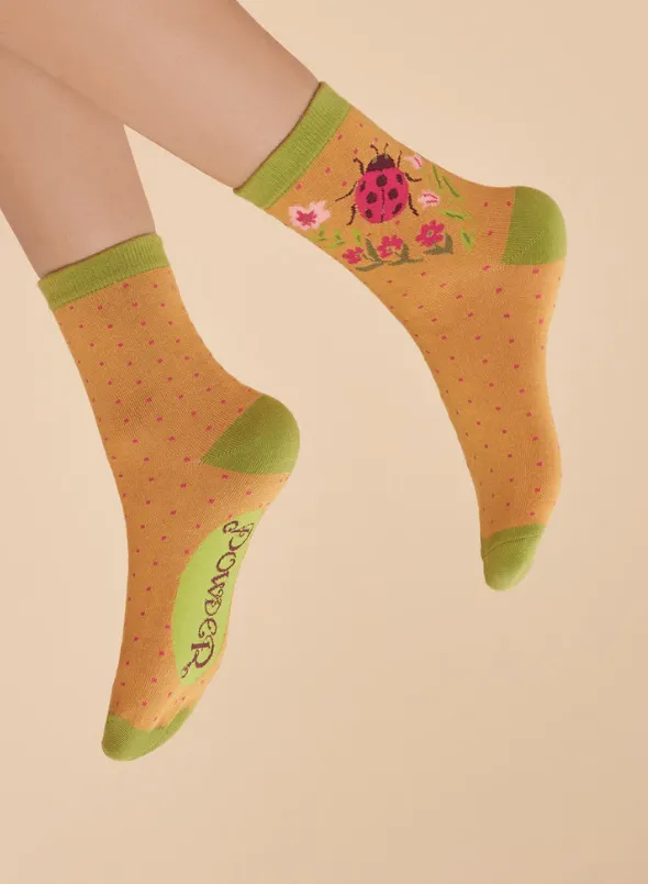 Powder - Ankle Socks - Ladybird Mustard