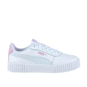 PUMA JUNIOR CARINA 2.0 WHITE/PINK SHOES