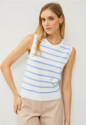 Sky Stripe Knit Tank Top