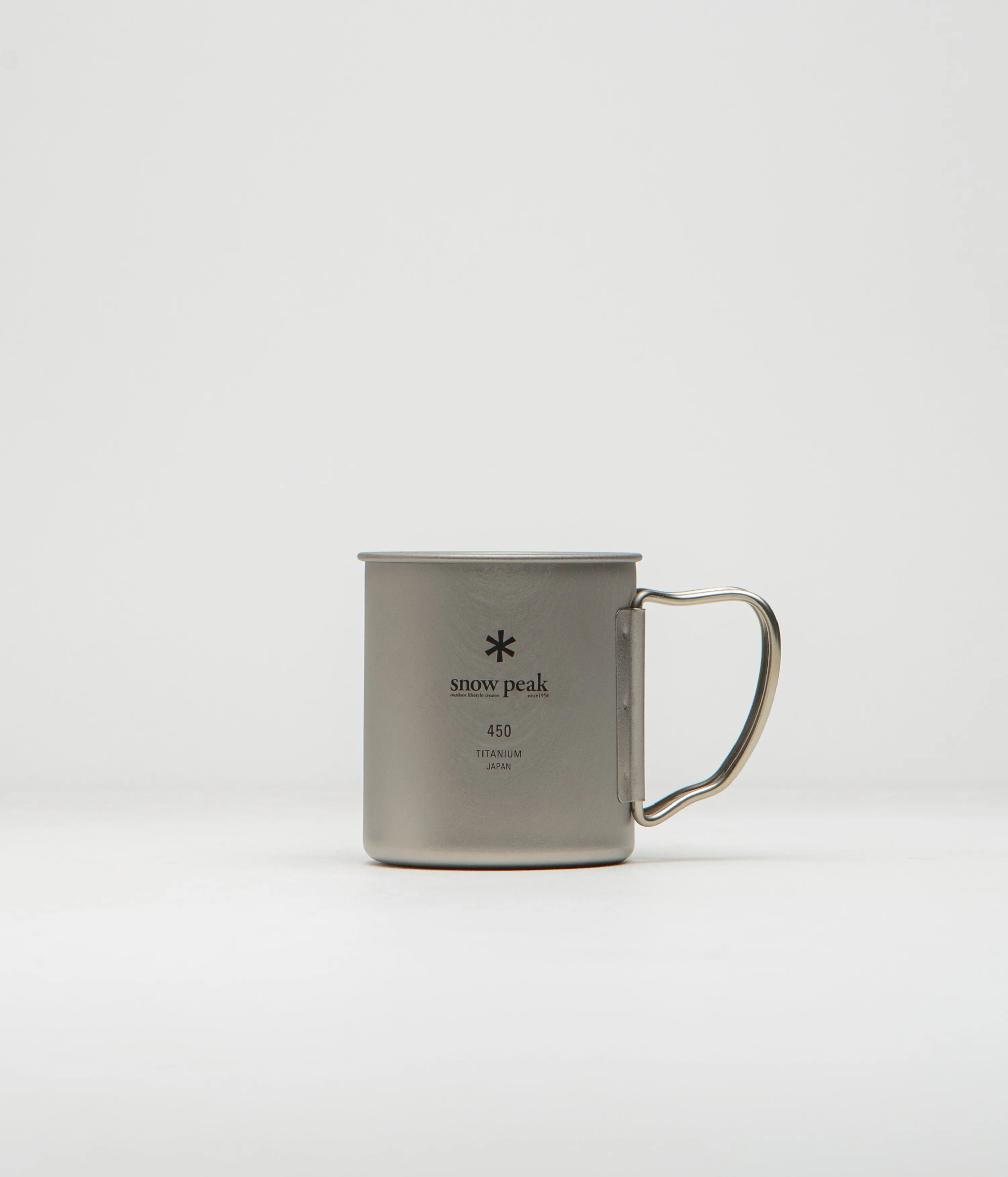 Snow Peak Titanium Single Wall 450ml Mug - Silver