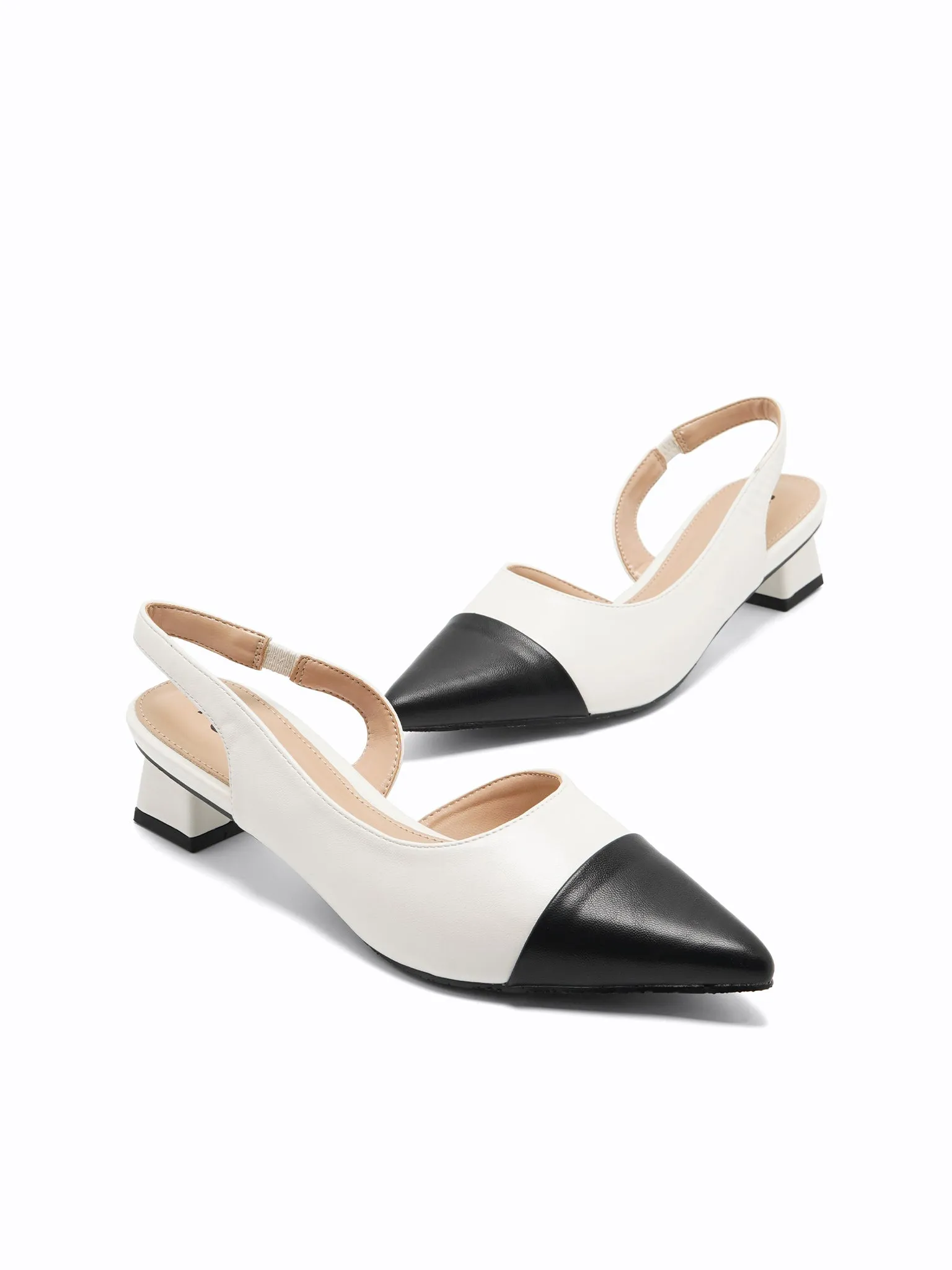 Snow Slingback Pumps