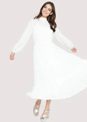 Snow White Glow Maxi Dress