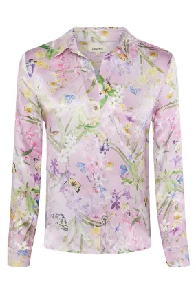 Tyler Blouse - Lilac Snow Botanical Butterfly