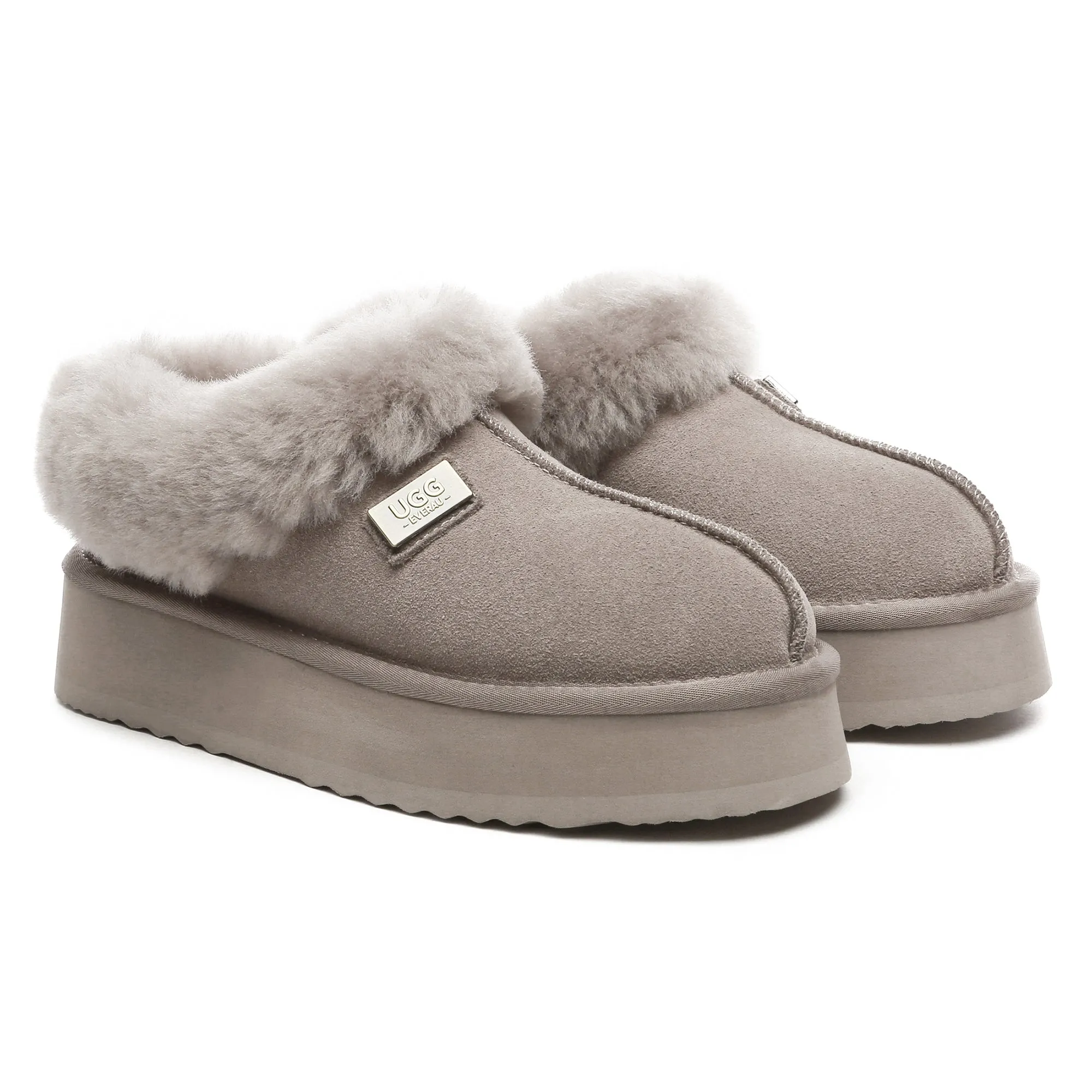 UGG Platform Ankle Slippers