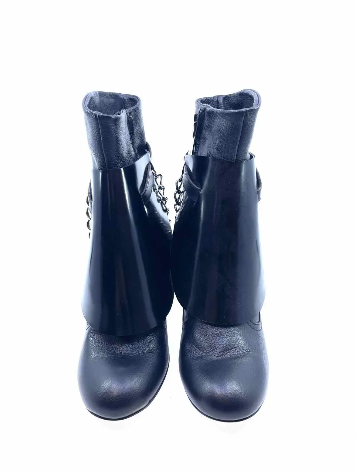 VIVIENNE WESTWOOD Size 7.5 Black Leather Ankle Boot