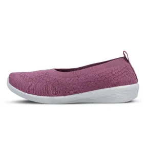 Walkaroo Go Womens Melange Belly Shoes - GY3418 Lavender