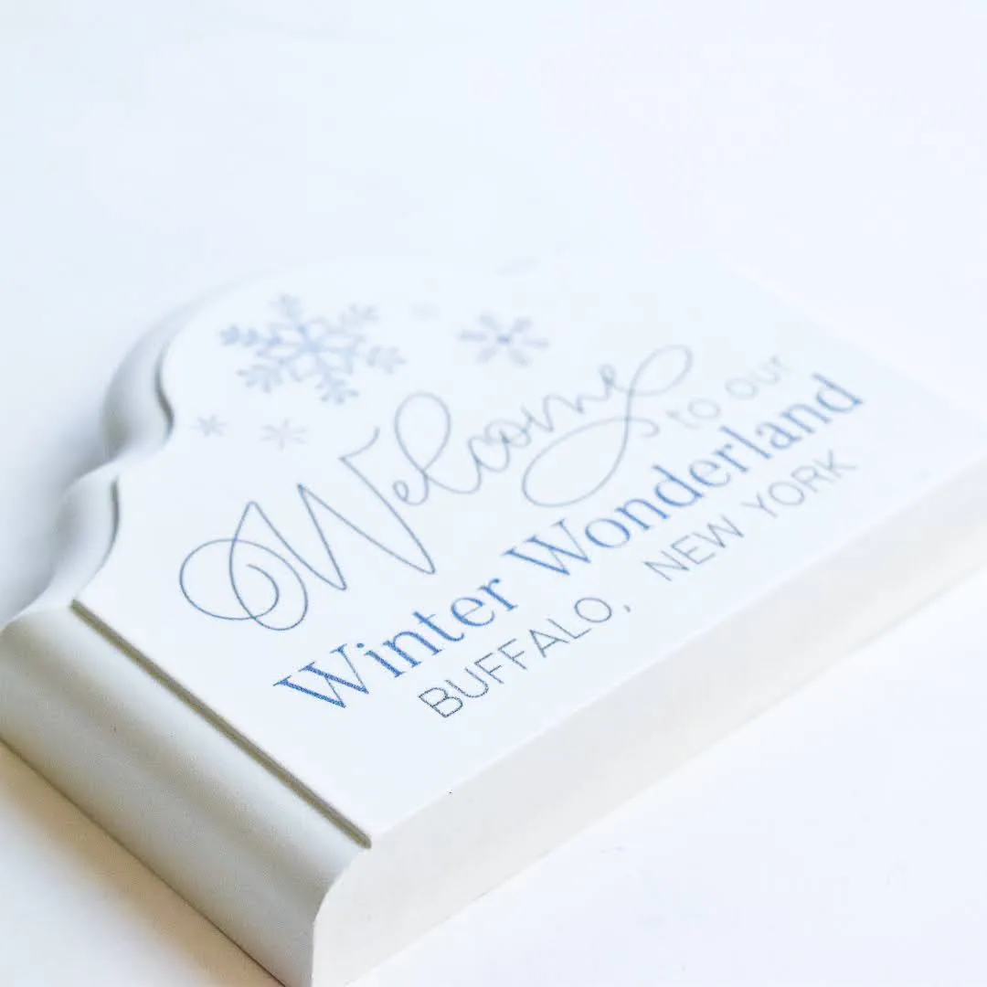 Welcome to Our Winter Wonderland Wooden Plaque