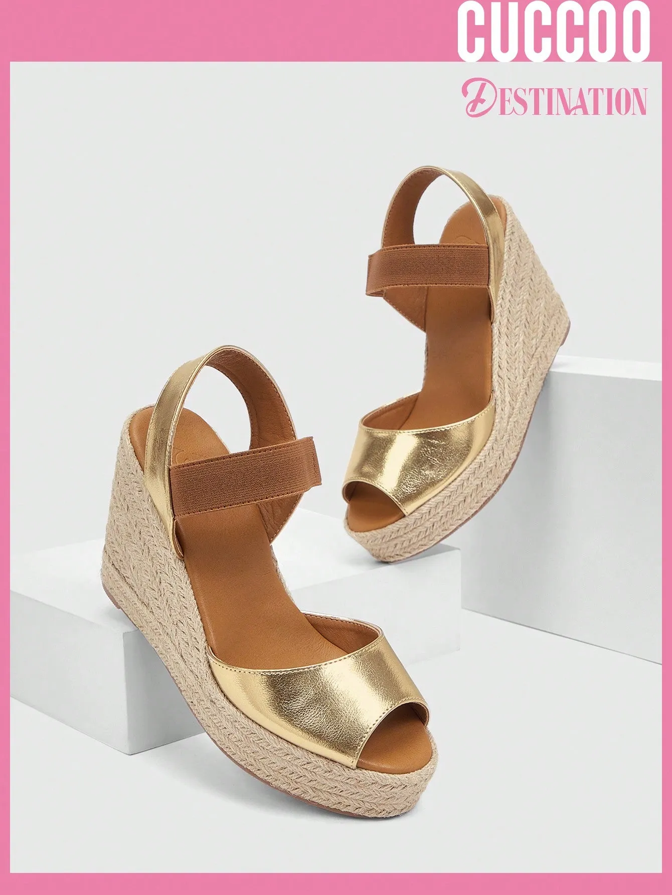 Woman Shoes Fashionable Espadrille Wedge Sandals For Spring And Summer