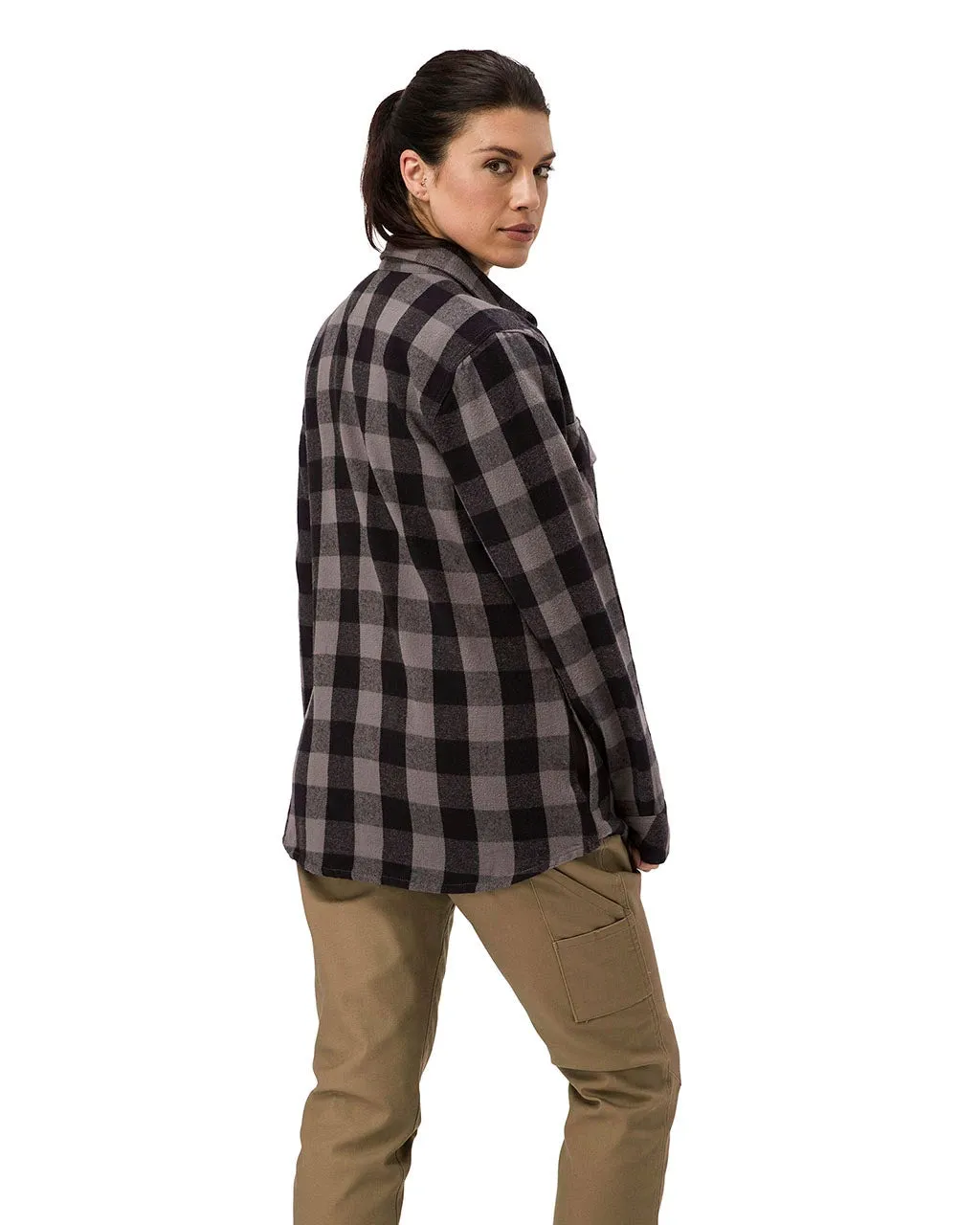 Women's Buffalo Check Flannel Overshirt