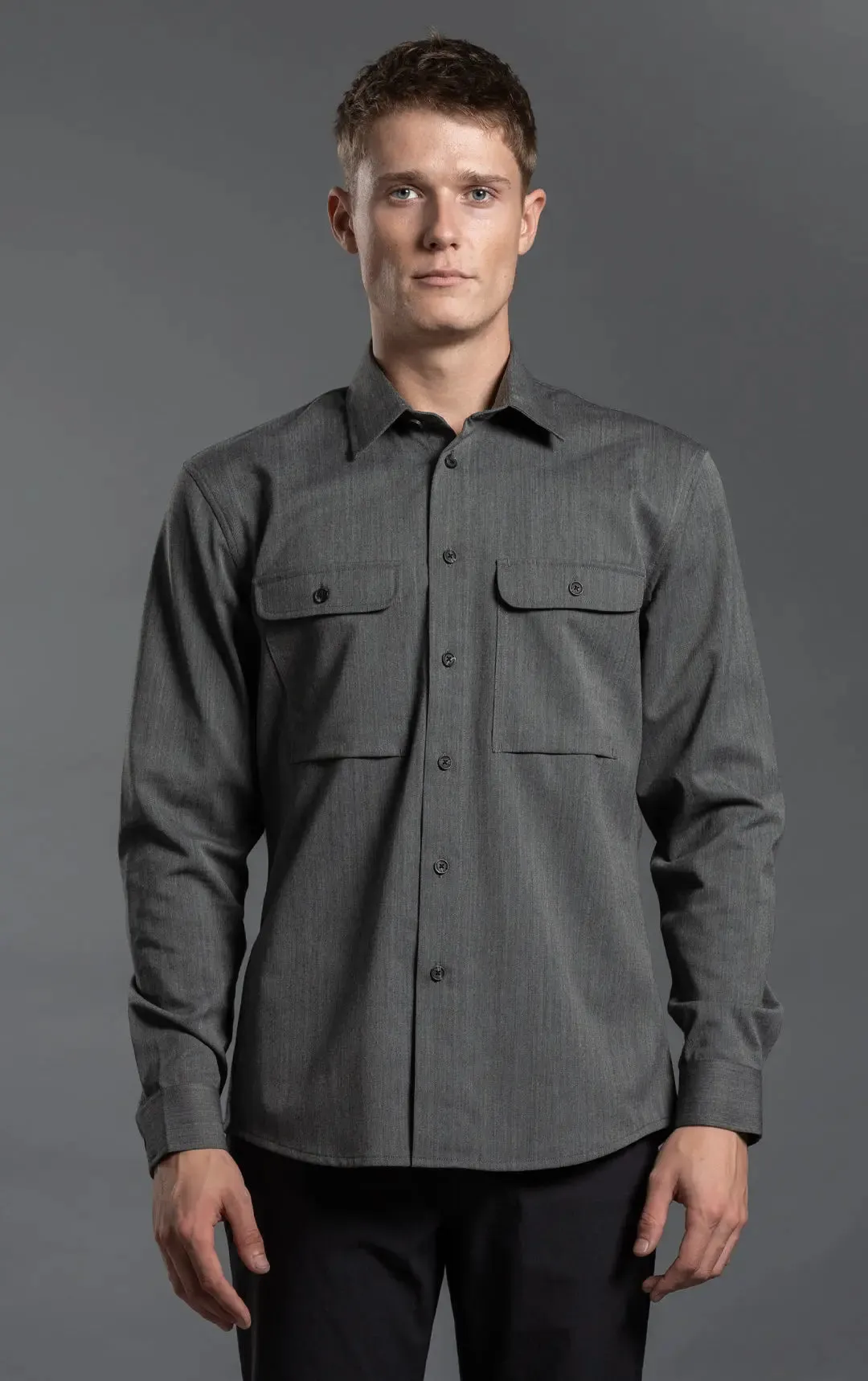 WOOL COTTON WORK SHIRT